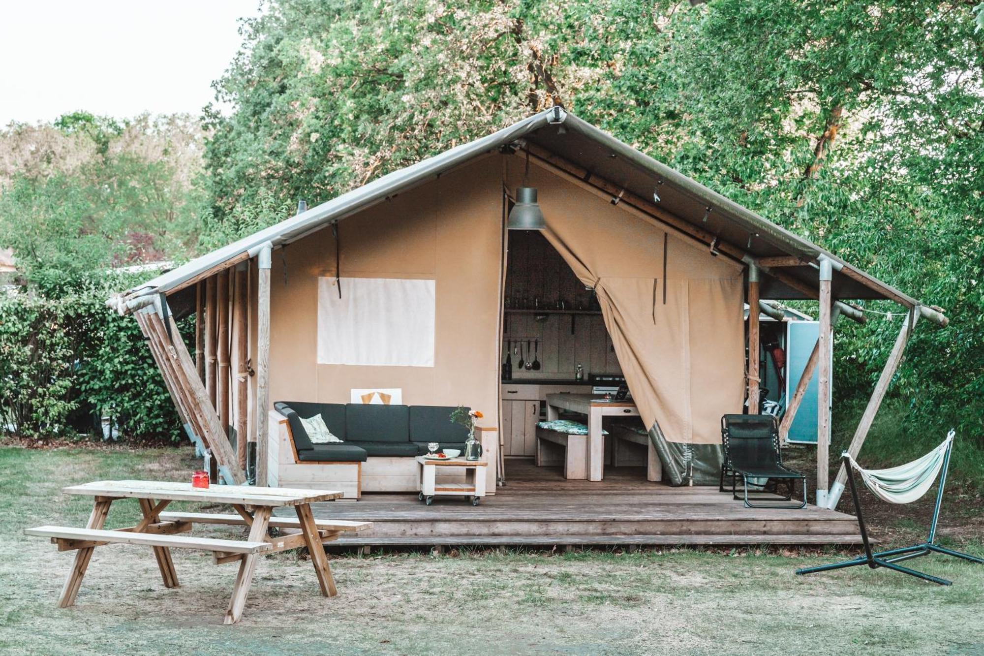 Glamping Holten luxe safaritent 1 Exterior foto
