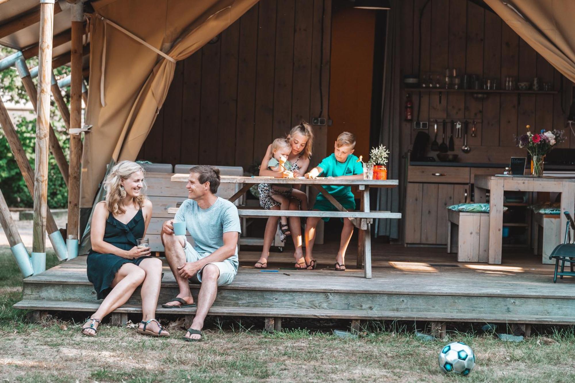 Glamping Holten luxe safaritent 1 Exterior foto